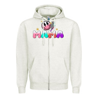 Oatmeal Heather mama Zipper Hoodie - JahusDesignShop