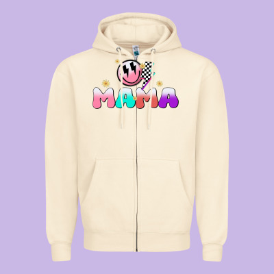 Mama Zipper Hoodie Designed By Jahusdesignshop