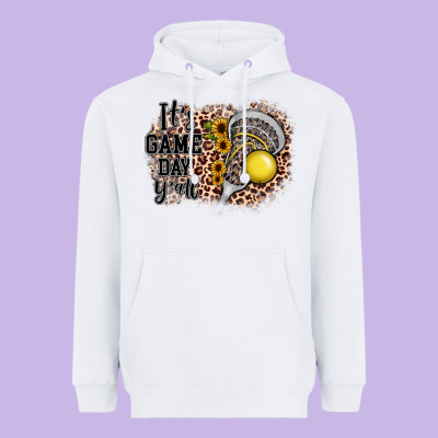 It's Game Day Y'all Lacrosse Heavyweight Hoodie Designed By Jahusdesignshop