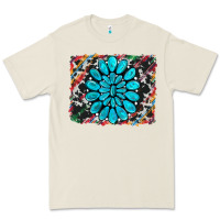 Bone cowhide and serape gemstone background Premium Tee - RanaPortraitStore