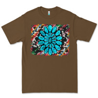 Cacao cowhide and serape gemstone background Premium Tee - RanaPortraitStore