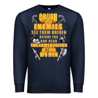 Navy crushs your enemies merch Premium Sweatshirt - baoMotion