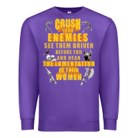 Purple crushs your enemies merch Premium Sweatshirt - baoMotion