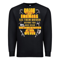 Black crushs your enemies merch Premium Sweatshirt - baoMotion