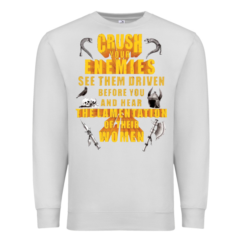 Crushs Your Enemies Merch Premium Sweatshirt by baoMotion | Teevron