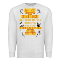 Oatmeal Heather crushs your enemies merch Premium Sweatshirt - baoMotion