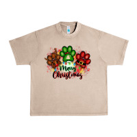 French Oak merry christmas paws Urban Heavy Tee - FaDigitalArtStudio