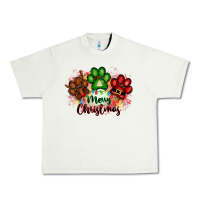 Pistachio merry christmas paws Urban Heavy Tee - FaDigitalArtStudio