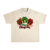 Sandshell merry christmas paws Urban Heavy Tee - FaDigitalArtStudio