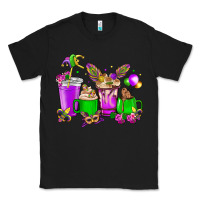 Black Mardi Gras coffee cups Classic Tee - HowdyJamesFarm