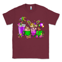 Burgundy Mardi Gras coffee cups Classic Tee - HowdyJamesFarm