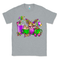 Heather Grey Mardi Gras coffee cups Classic Tee - HowdyJamesFarm