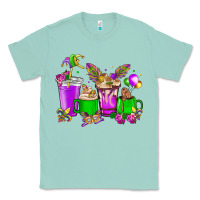 Seafoam Mardi Gras coffee cups Classic Tee - HowdyJamesFarm