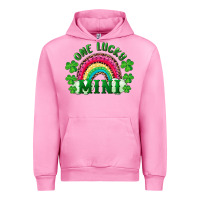 Fuchsia Pink st patricks day one lucky mini Urban Hoodie - RanaPortraitStore