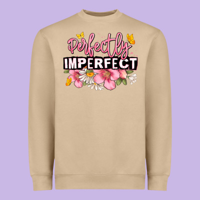 Perfectly Imperfect Heavyweight Sweatshirt Designed By Jahusdesignshop