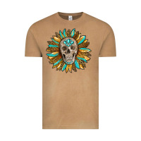 Vintage Camel sunflower with skull Vintage Tee - RanaPortraitStore