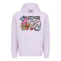 Lilac nursing in my heart Premium Hoodie - RacoonDesign