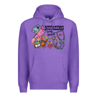 Purple nursing in my heart Premium Hoodie - RacoonDesign