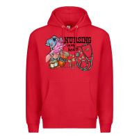 Red nursing in my heart Premium Hoodie - RacoonDesign