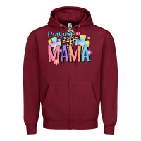 Burgundy praying mama Zipper Hoodie - JahusDesignShop