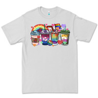 Dove Grey lgbtq coffee cups Premium Tee - HowdyJamesFarm