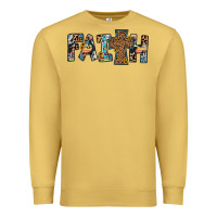 Antique Gold faith cross Premium Sweatshirt - JahusDesignShop