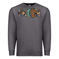 Charcoal Heather faith cross Premium Sweatshirt - JahusDesignShop