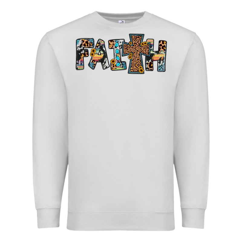 Faith Cross Premium Sweatshirt by JahusDesignShop | Teevron