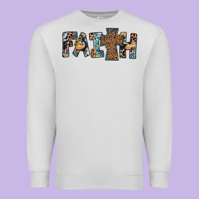 Faith Cross Premium Sweatshirt Designed By Jahusdesignshop
