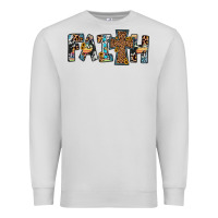 Dove Grey faith cross Premium Sweatshirt - JahusDesignShop