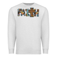 Oatmeal Heather faith cross Premium Sweatshirt - JahusDesignShop
