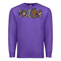Purple faith cross Premium Sweatshirt - JahusDesignShop