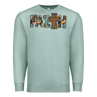 Seafoam faith cross Premium Sweatshirt - JahusDesignShop