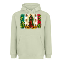 Matcha mexican flag our lady of guadalupe Heavyweight Hoodie - JahusDesignShop