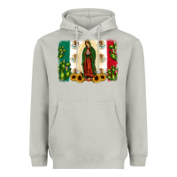 Moon Dust mexican flag our lady of guadalupe Heavyweight Hoodie - JahusDesignShop