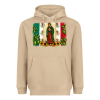Mushroom mexican flag our lady of guadalupe Heavyweight Hoodie - JahusDesignShop