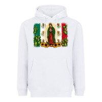 White mexican flag our lady of guadalupe Heavyweight Hoodie - JahusDesignShop