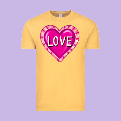 Valentine's Day Hearts Vintage Tee Designed By Fadigitalartstudio