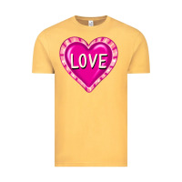Vintage Mustard valentine's day hearts Vintage Tee - FaDigitalArtStudio