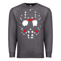 Charcoal Heather mask halloween Premium Sweatshirt - baoMotion