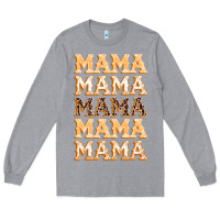 Heather Grey fall mama Long Sleeve Tee - BundleAndBundleShop