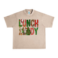 French Oak Lunch Lady Christmas Urban Heavy Tee - BundleAndBundleShop