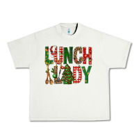 Pistachio Lunch Lady Christmas Urban Heavy Tee - BundleAndBundleShop