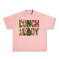 Salmon Lunch Lady Christmas Urban Heavy Tee - BundleAndBundleShop