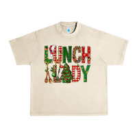 Sandshell Lunch Lady Christmas Urban Heavy Tee - BundleAndBundleShop