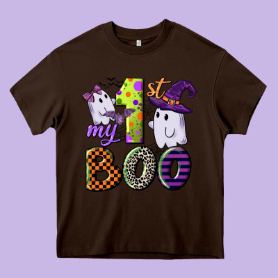 My First Boo Heavy Core Tee Designed By Cowgirlartshop