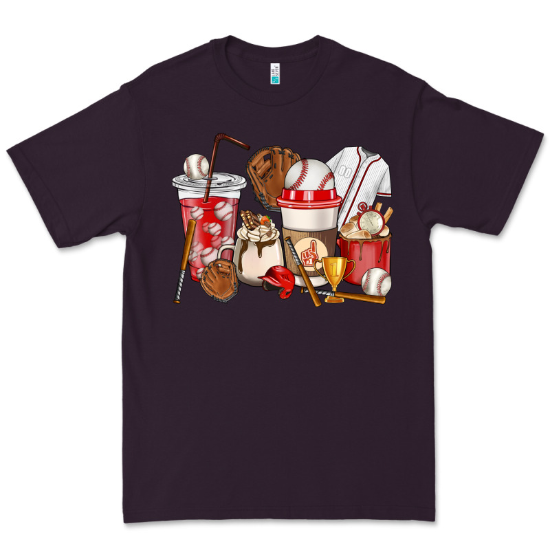 Baseball Coffee Cups Premium Tee by HowdyJamesFarm | Teevron