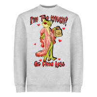 Heather Grey im too much go find less boujee frog funny Heavyweight Sweatshirt - JahusDesignShop