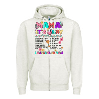 Oatmeal Heather mama it's okay Zipper Hoodie - JahusDesignShop