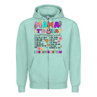 Seafoam mama it's okay Zipper Hoodie - JahusDesignShop